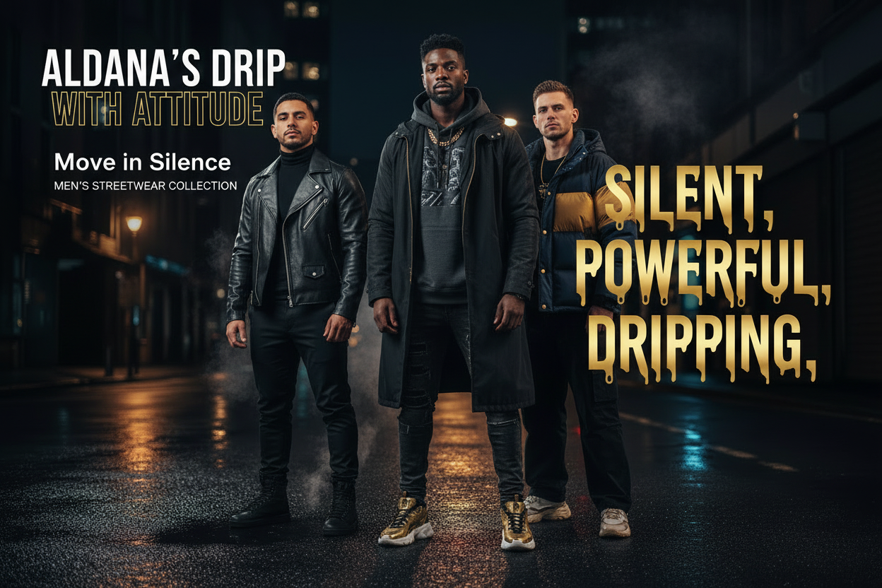 Aldana's Drip Move in Silence streetwear collection