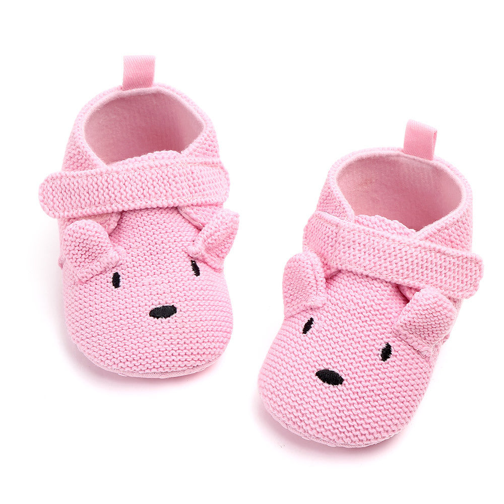 Baby Knitted Velcro Toddler Shoes | Soft Sole First Walker Sneakers