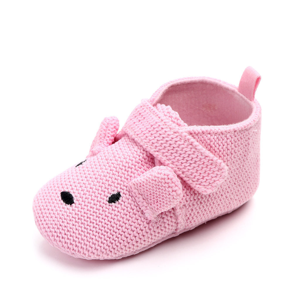 Baby Knitted Velcro Toddler Shoes | Soft Sole First Walker Sneakers