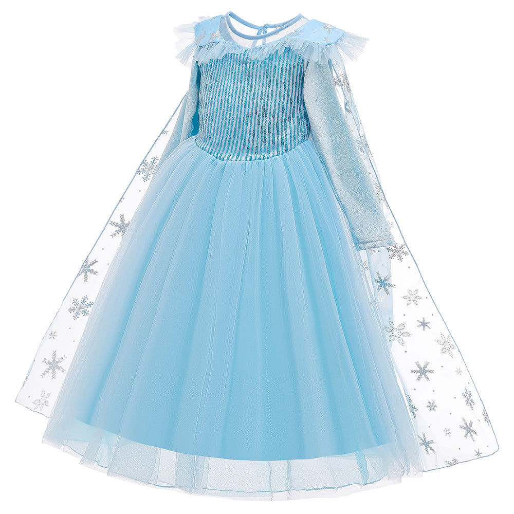 Girls' Ice Princess Dress | Long Sleeve & Sleeveless
