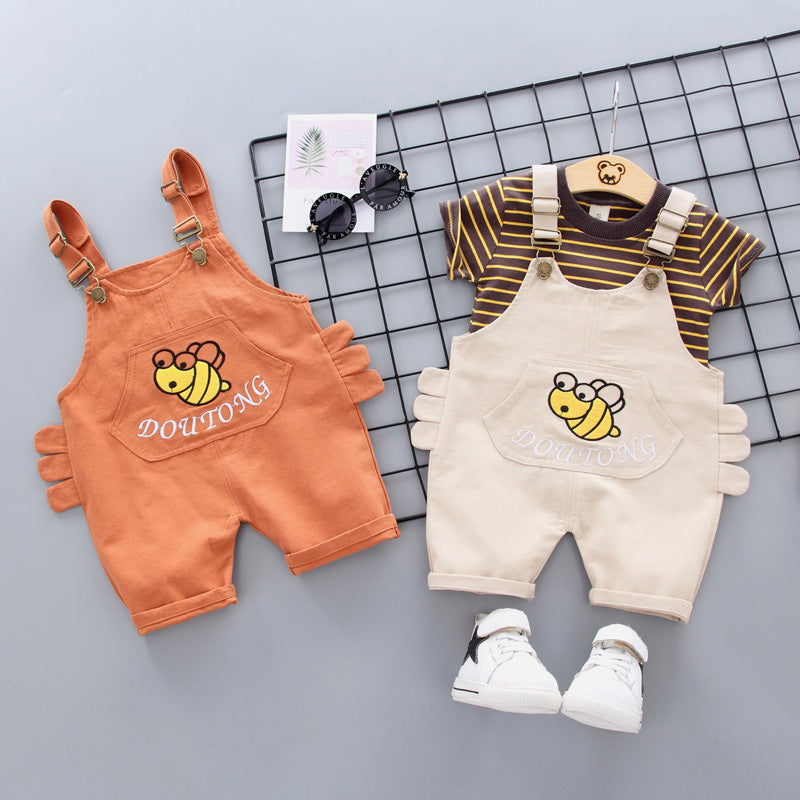 Baby & Toddler Rainbow Print Strap Two-Piece Summer Set