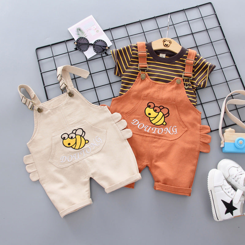Baby & Toddler Rainbow Print Strap Two-Piece Summer Set