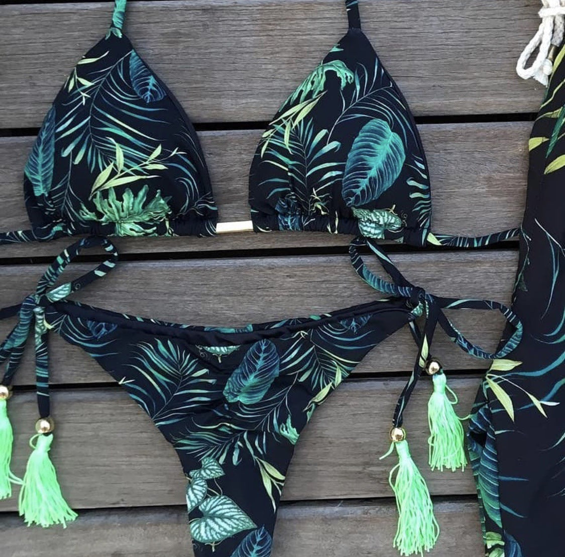 Women's Split Printed Bikini Swimsuit | 5 Colors, Sizes S–XL