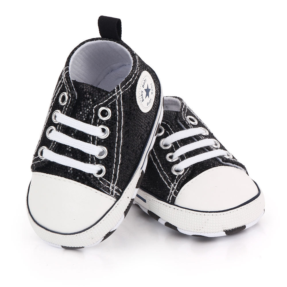 Baby Soft Sole First Walker Shoes | Sequin & Canvas Styles