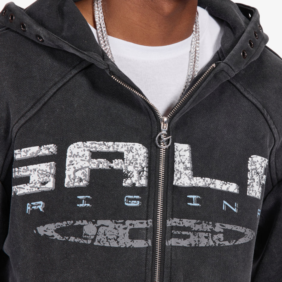 Gala Original Harpy Grommet Hoodie – Washed Black