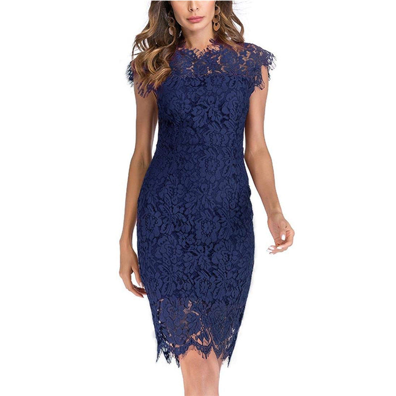 Women's Lace Bodycon Slim-Fit Dress | Sexy Hip-Hugging Mini Dress