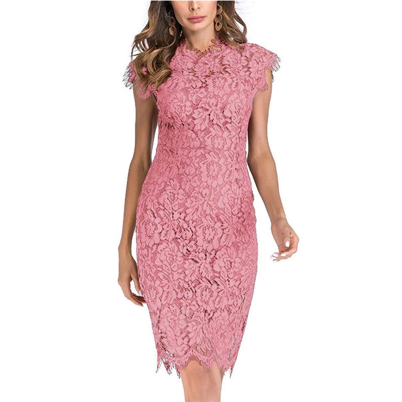 Women's Lace Bodycon Slim-Fit Dress | Sexy Hip-Hugging Mini Dress
