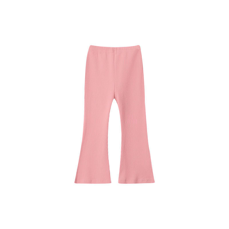 Girls' Solid Color Casual Leggings