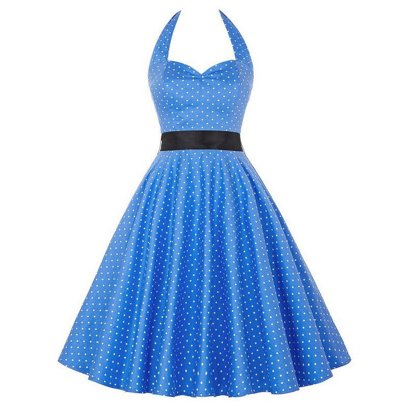 Women's Printed Lace-Up Waisted Midi Dress – 9 Bold Prints, Sizes S–XXL