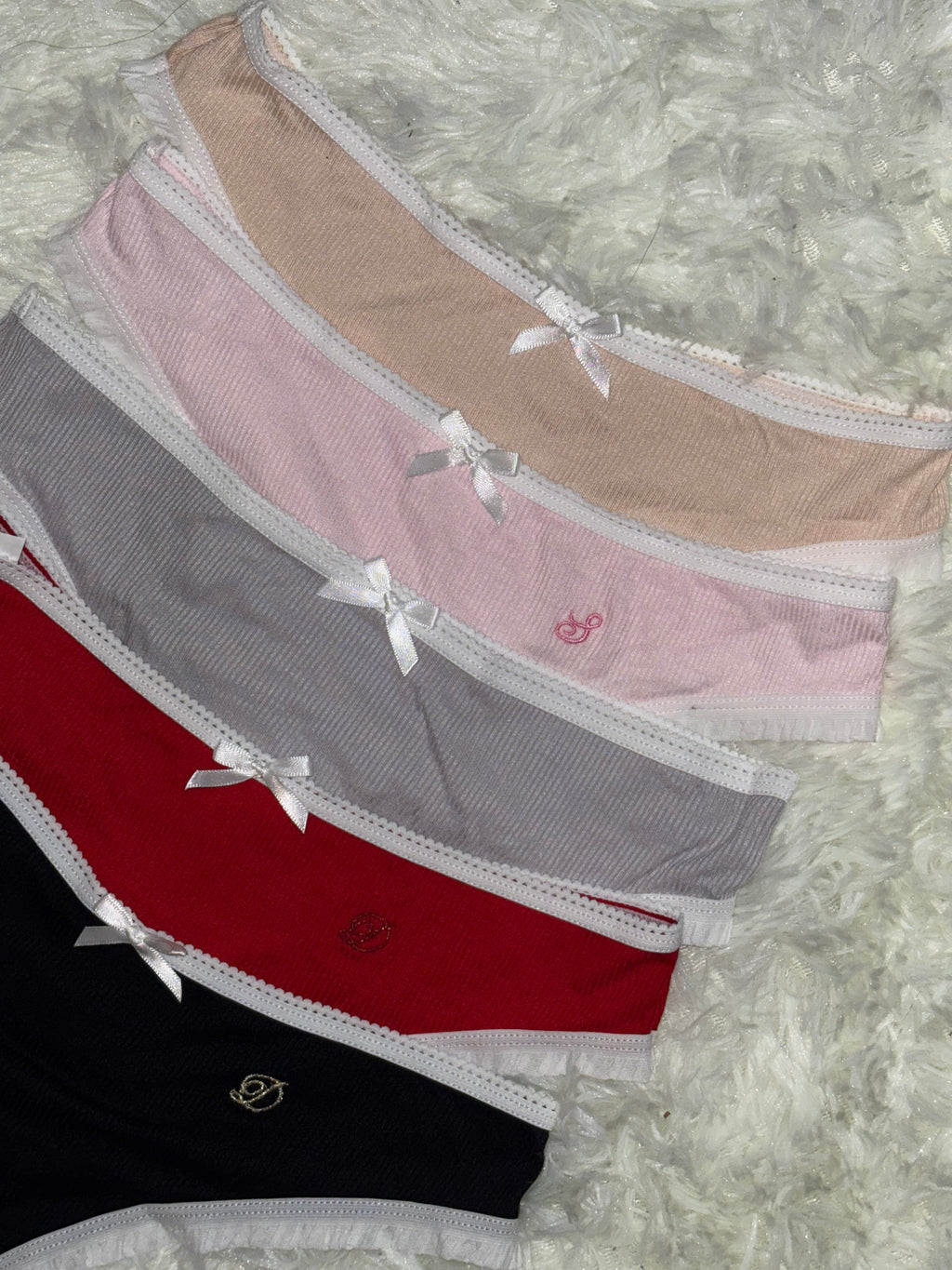 The Sweetheart Panty – Custom Embroidered Ruffle Thong