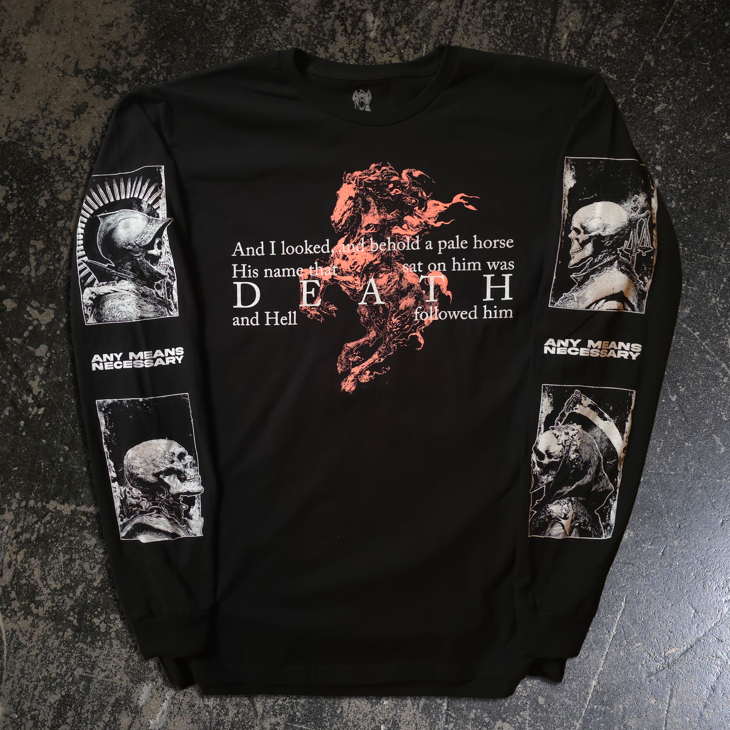 4 Horsemen Graphic Long Sleeve T-Shirt
