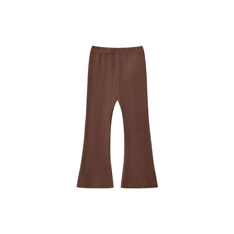 Girls' Solid Color Casual Leggings