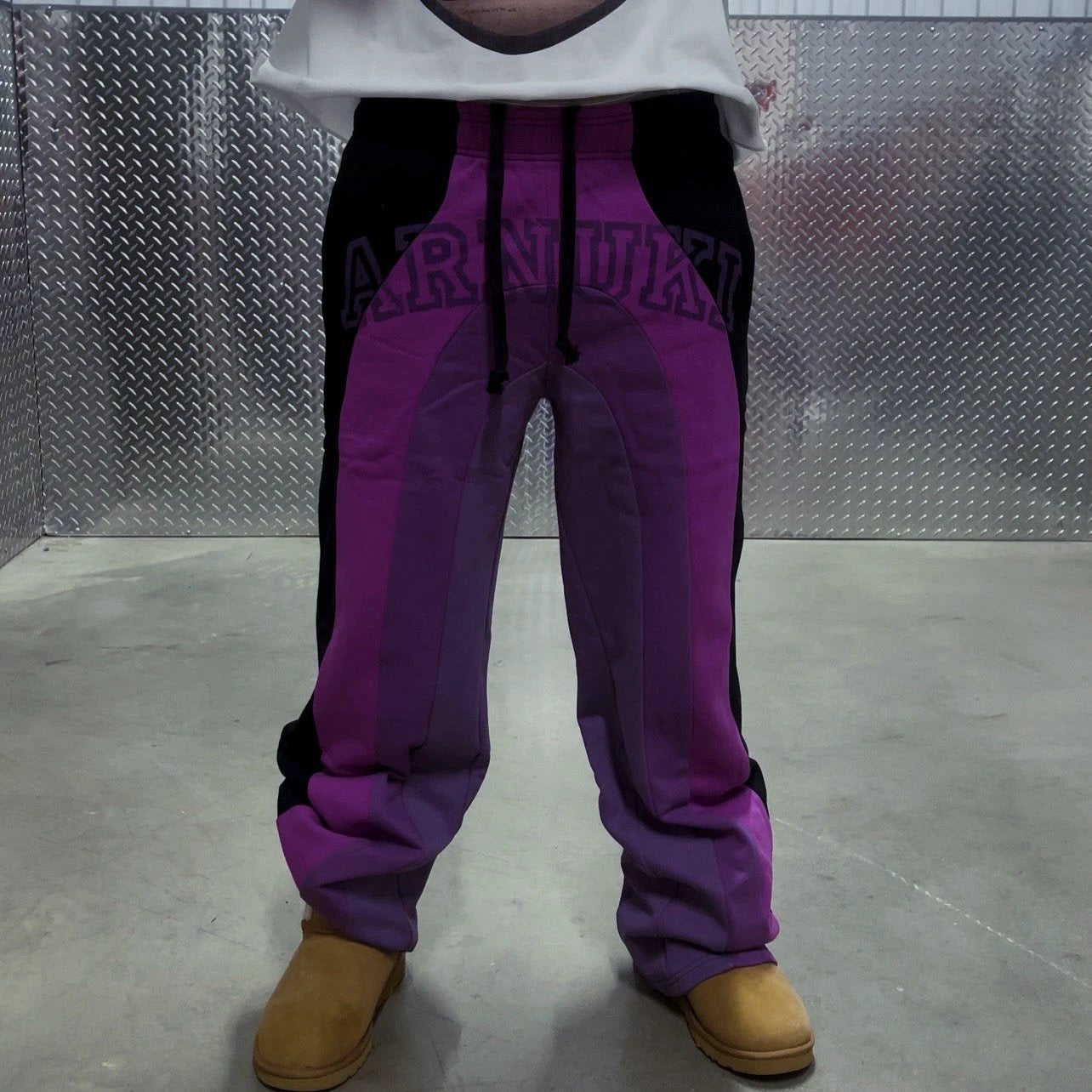 Shade Sweats V2 Wide Leg Streetwear Pants | Multicolor Purple