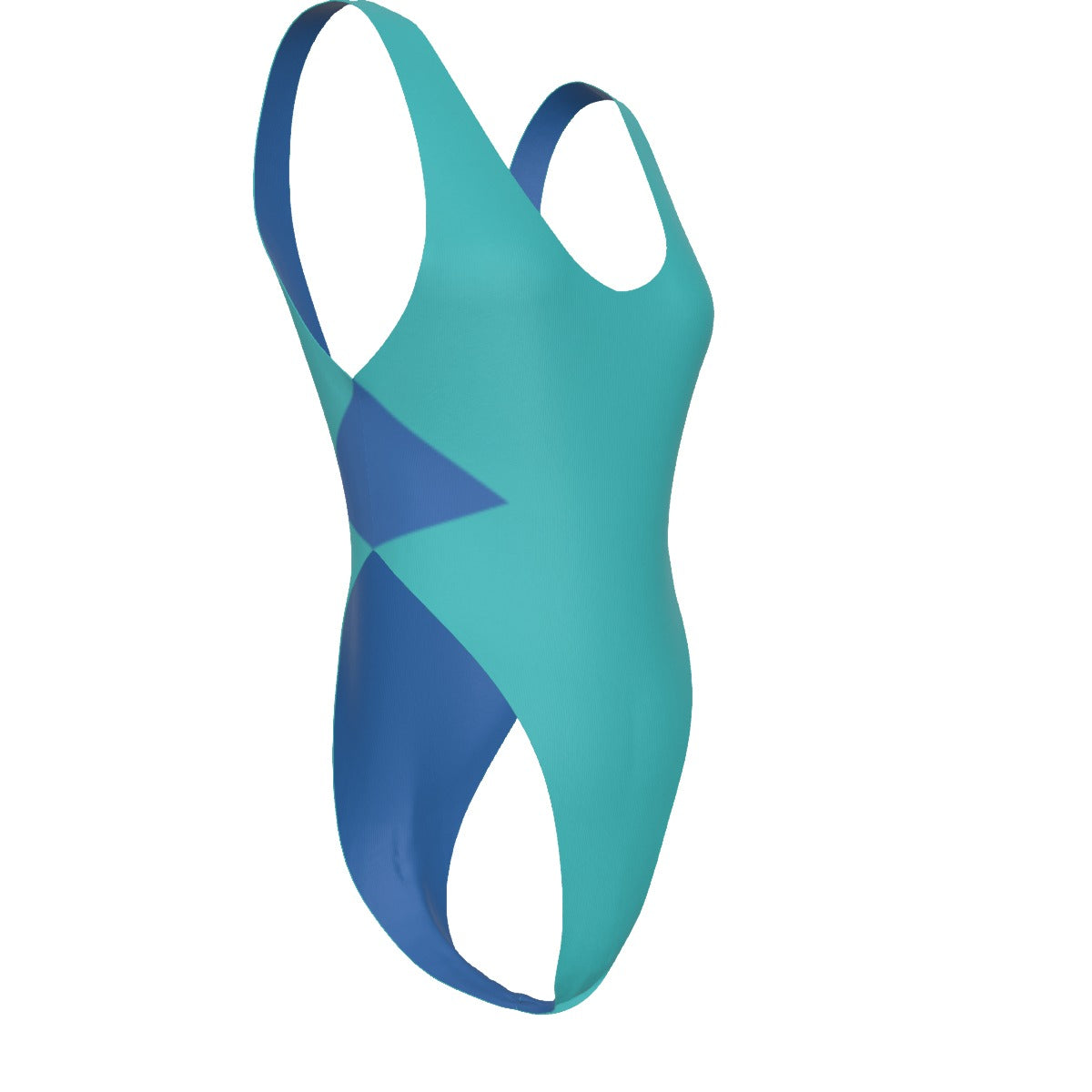 Women's Retro Angles One-Piece Swimsuit – Aqua + Retro | XS–3XL