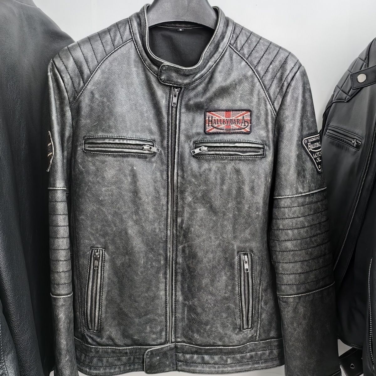 Men's Genuine Leather Motorcycle Jacket | Vintage Moto Biker Jacket
