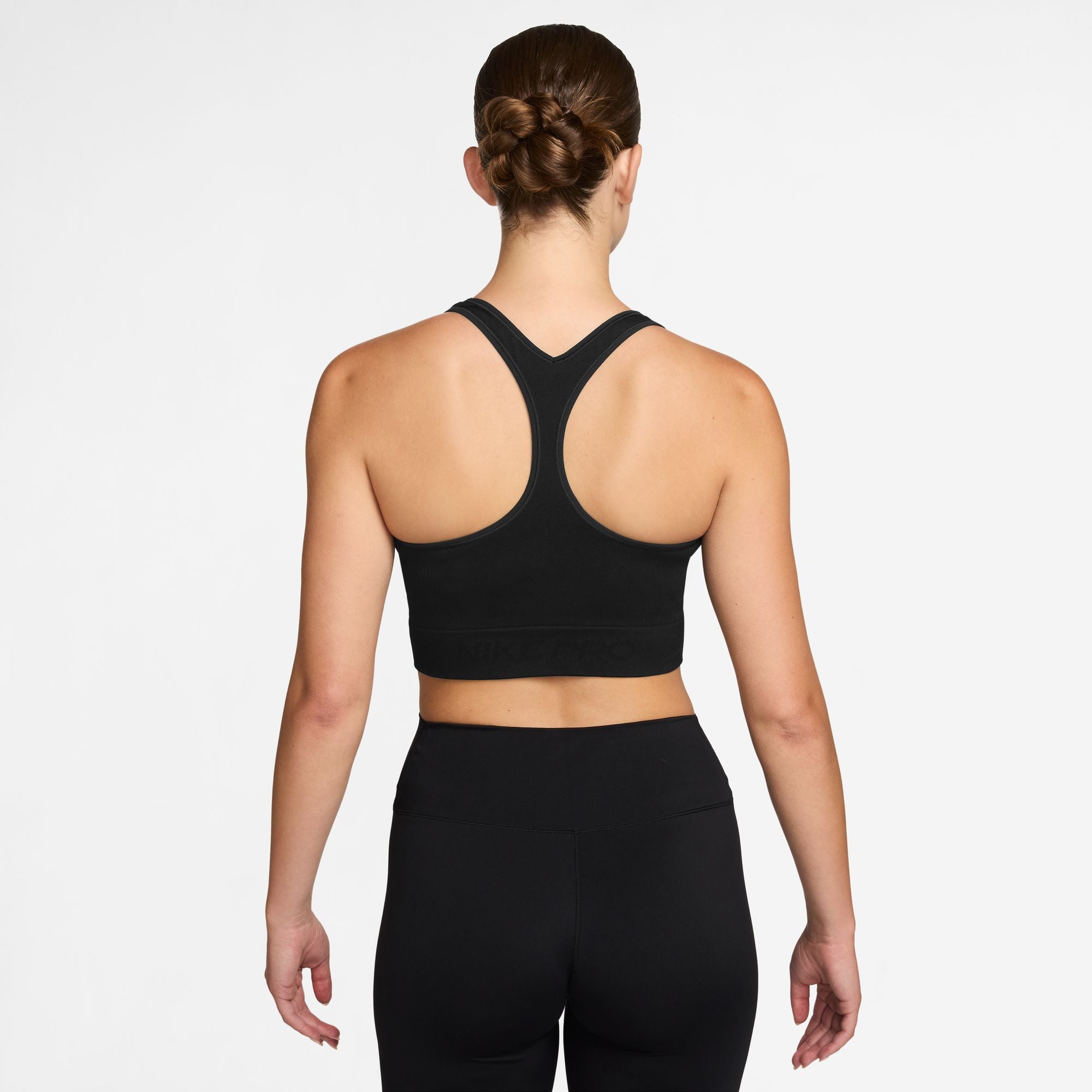 Nike Women's Pro Seamless Cropped Tank Top – Black