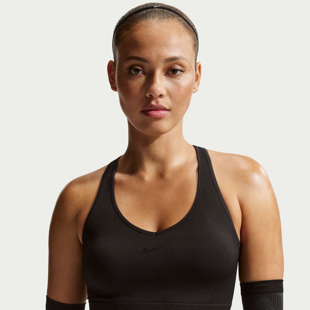 Nike Women's Pro Seamless Cropped Tank Top – Black