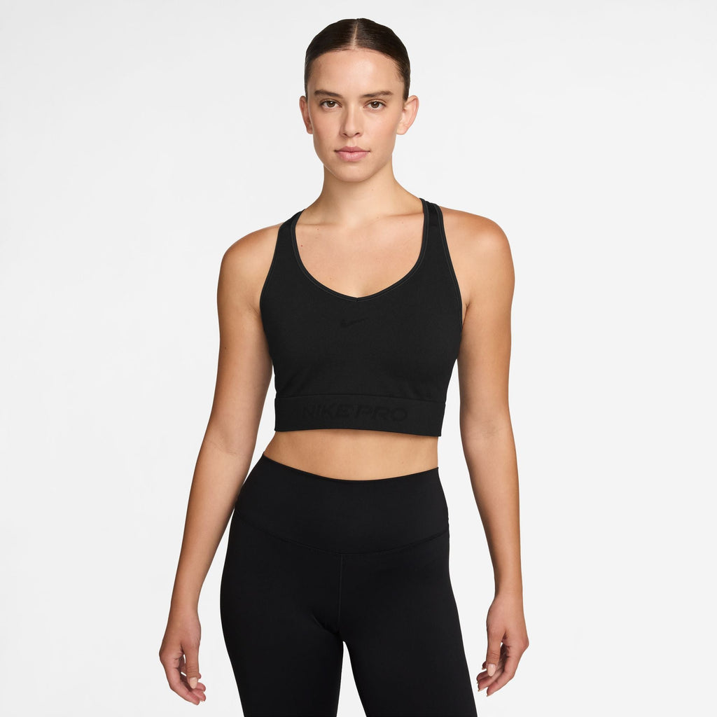 Nike Women's Pro Seamless Cropped Tank Top – Black