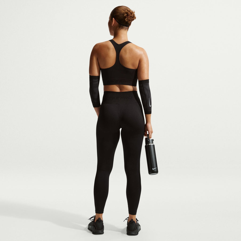 Nike Women's Pro Seamless Cropped Tank Top – Black