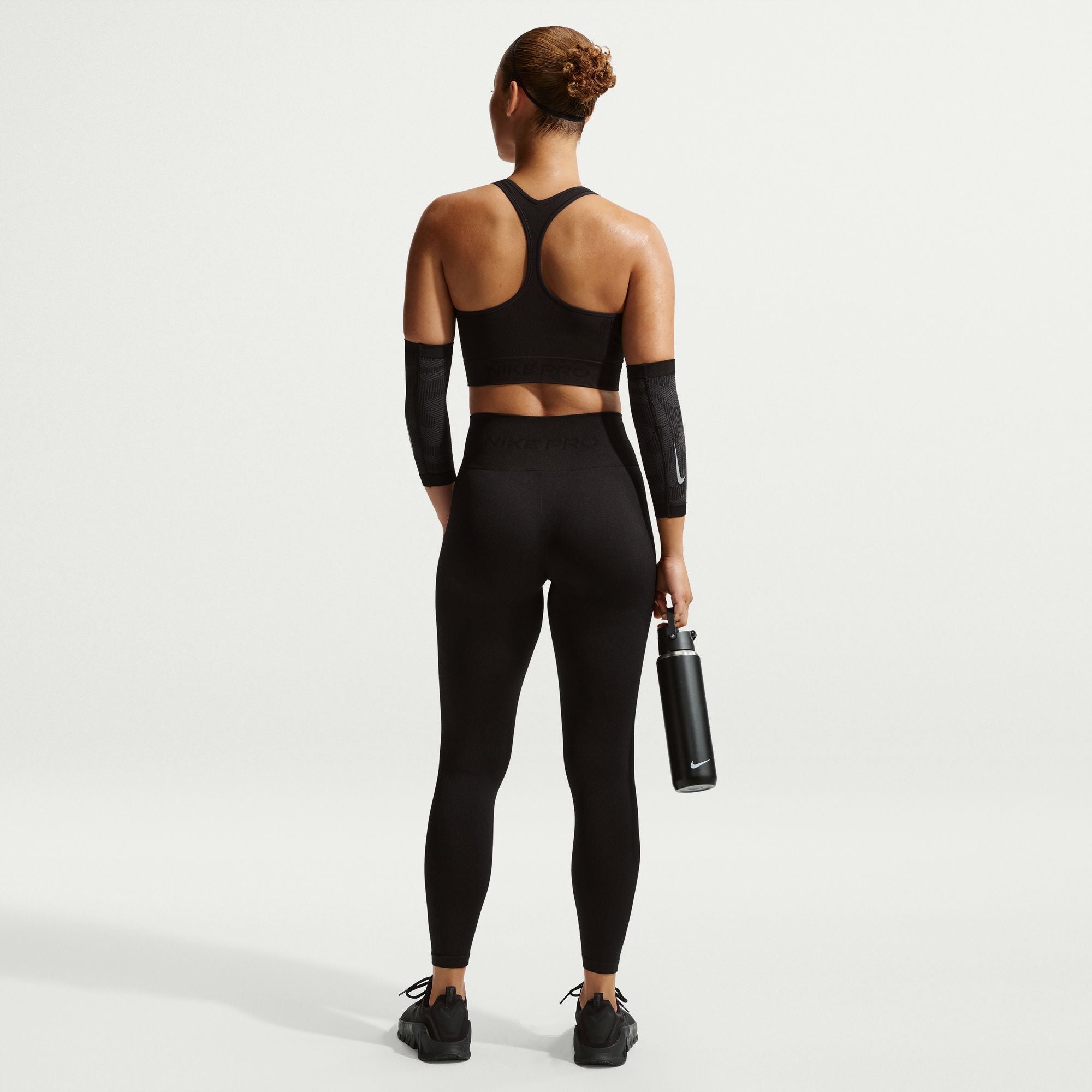 Nike Women's Pro Seamless Cropped Tank Top – Black