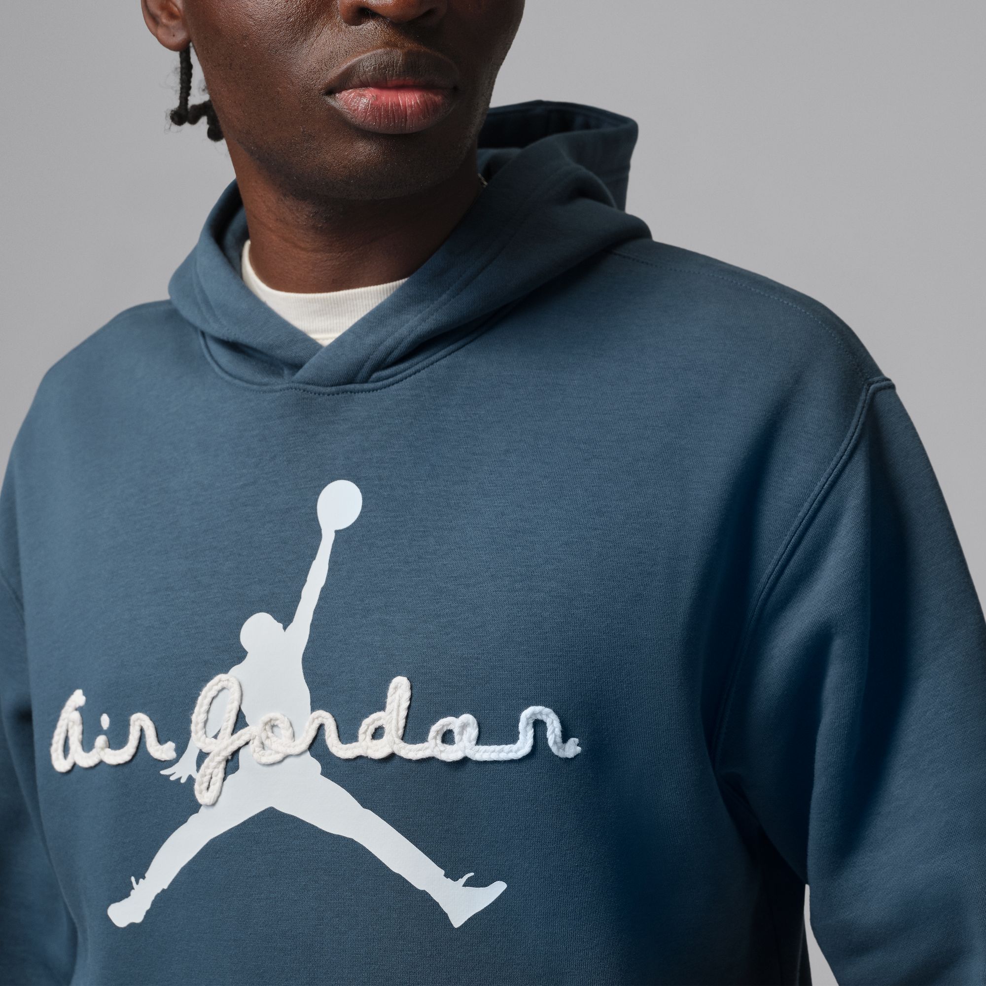 Air Jordan Men's Brooklyn Fleece Pullover Hoodie – Squadron Blue