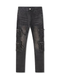 Serenede Poppy Cargo Skinny Jeans – Black