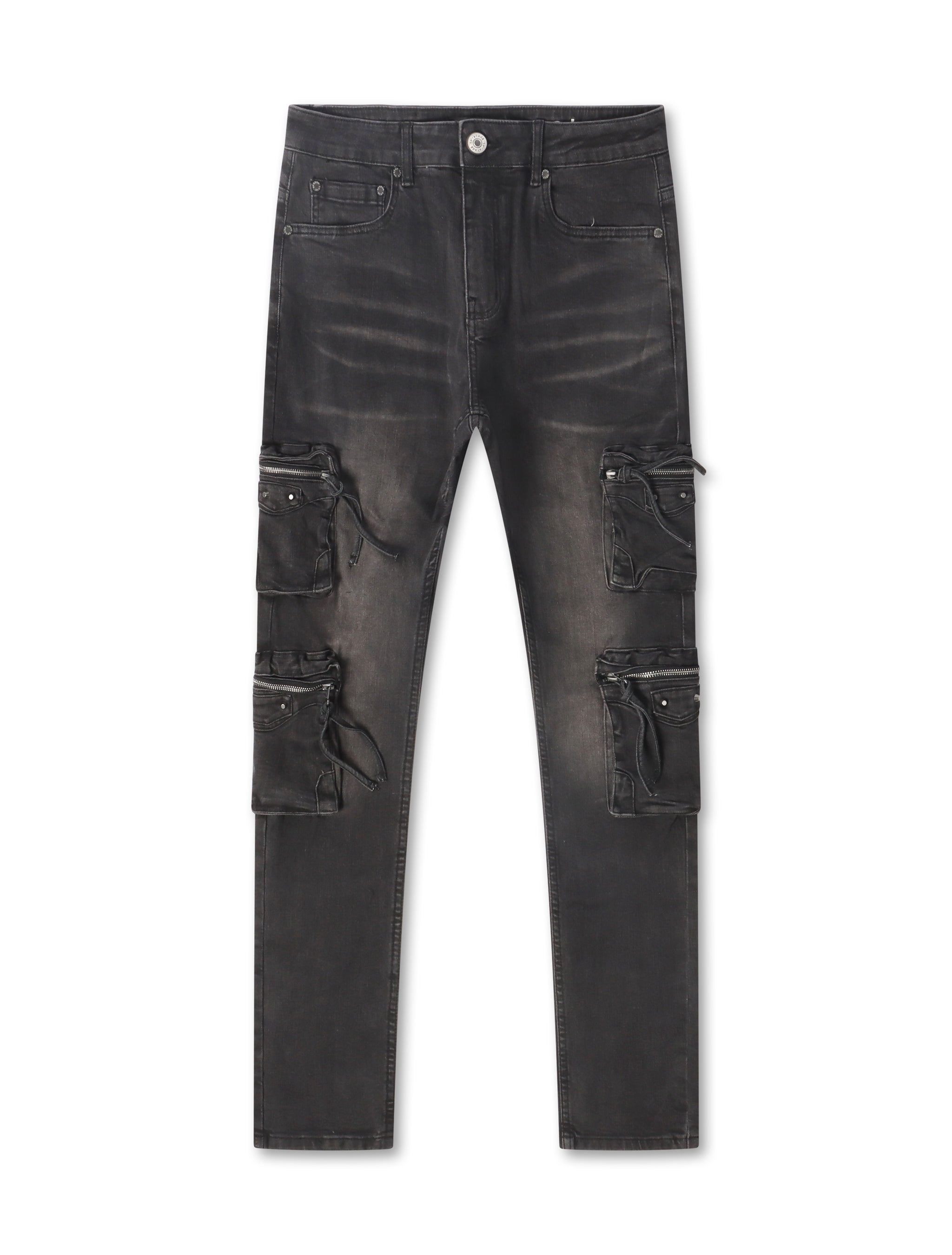 Serenede Poppy Cargo Skinny Jeans – Black
