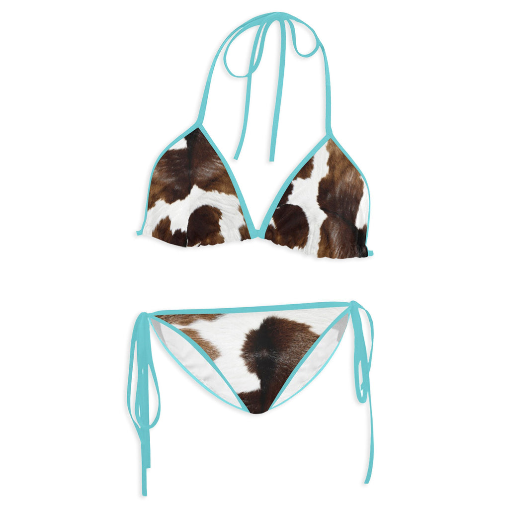 Women's Cow Print Bikini – Tops & Bottoms Sold Separately | 4 Colors