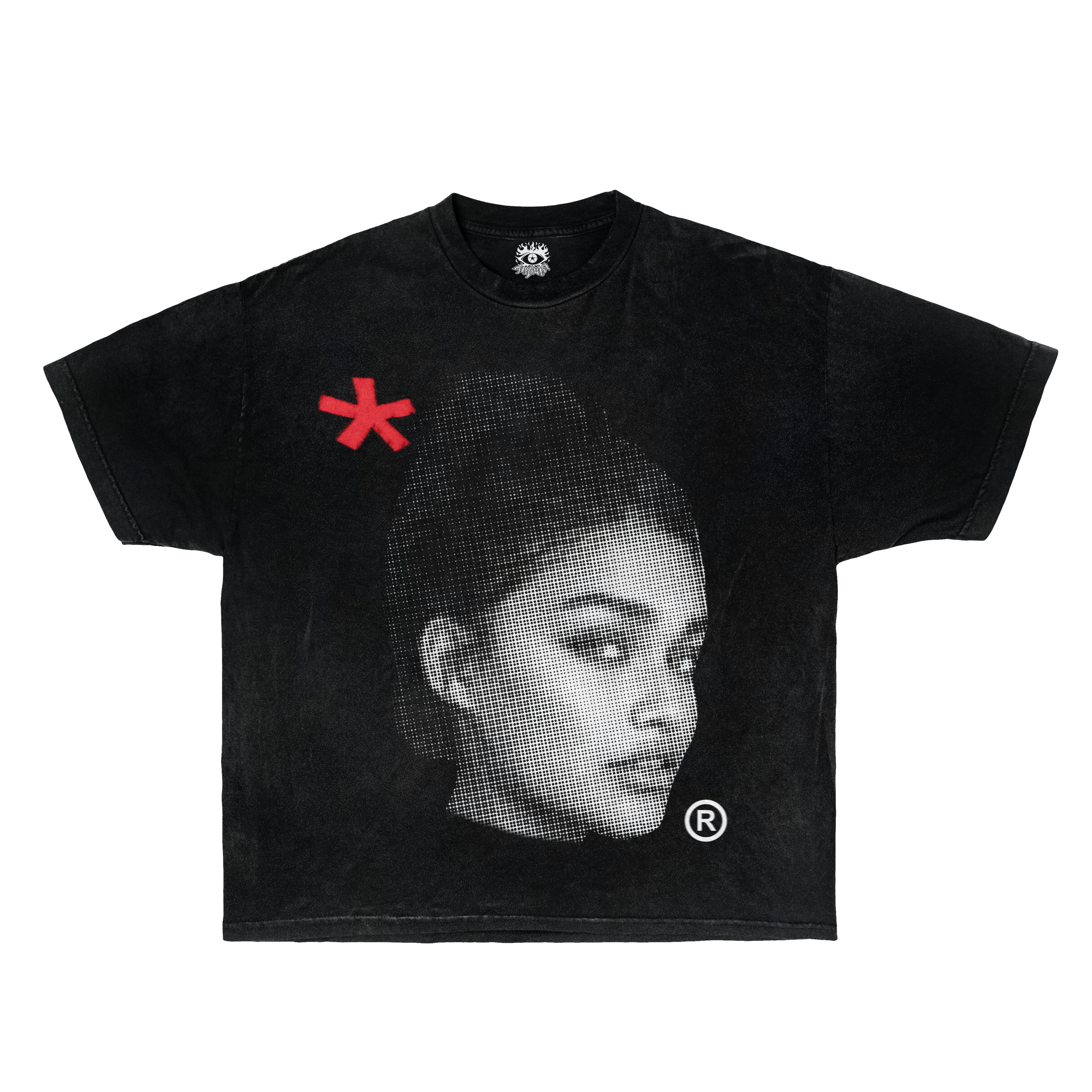 Half-Tone Princess Streetwear Tee – Ultra Cotton, Boxy & Garment Dyed