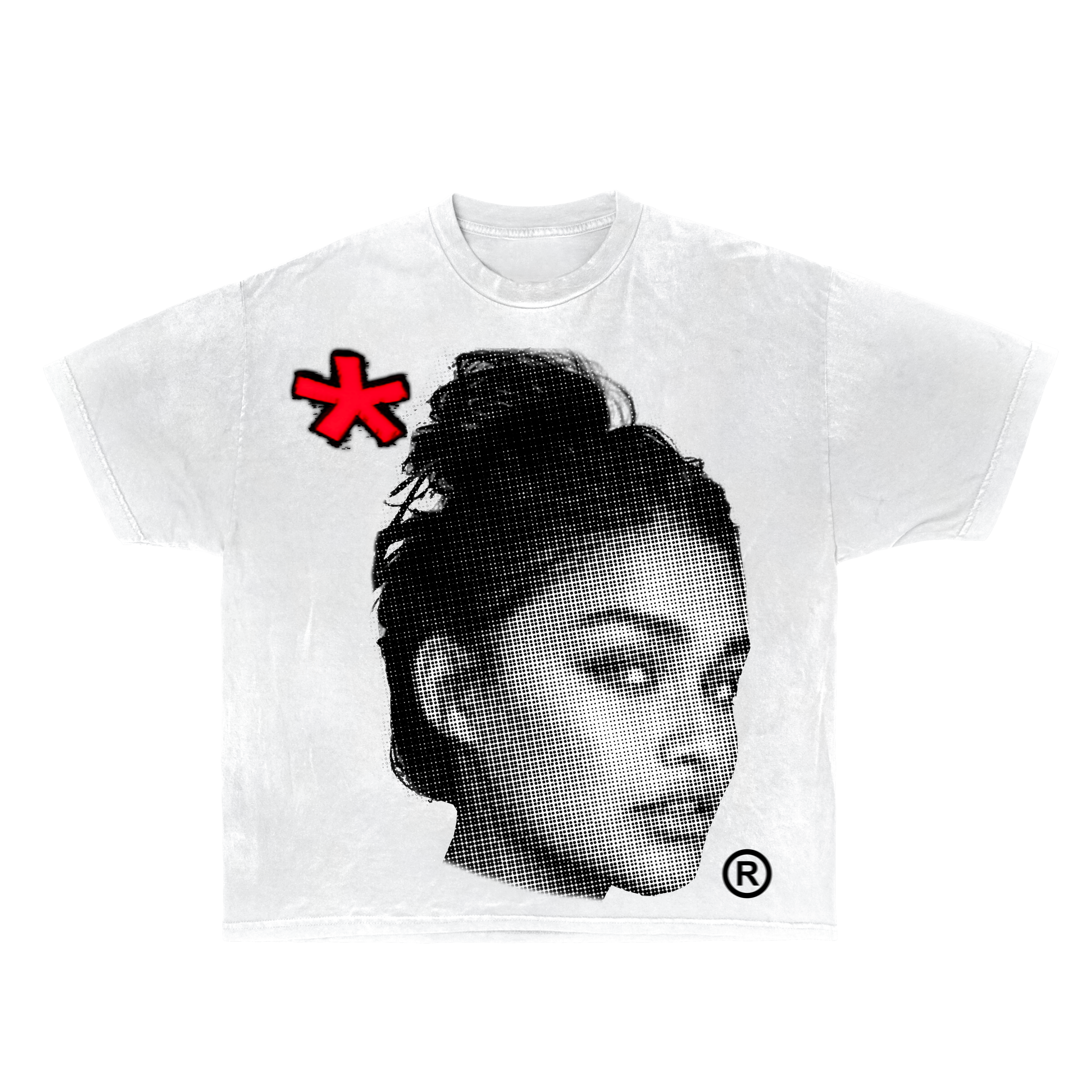 Half-Tone Princess Streetwear Tee – Ultra Cotton, Boxy & Garment Dyed