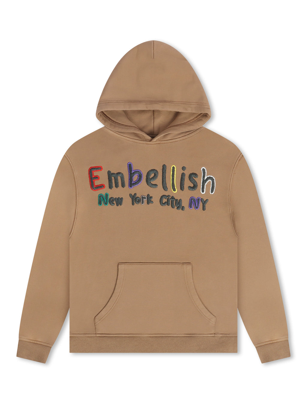 Embellish Colors Hoodie – Mocha