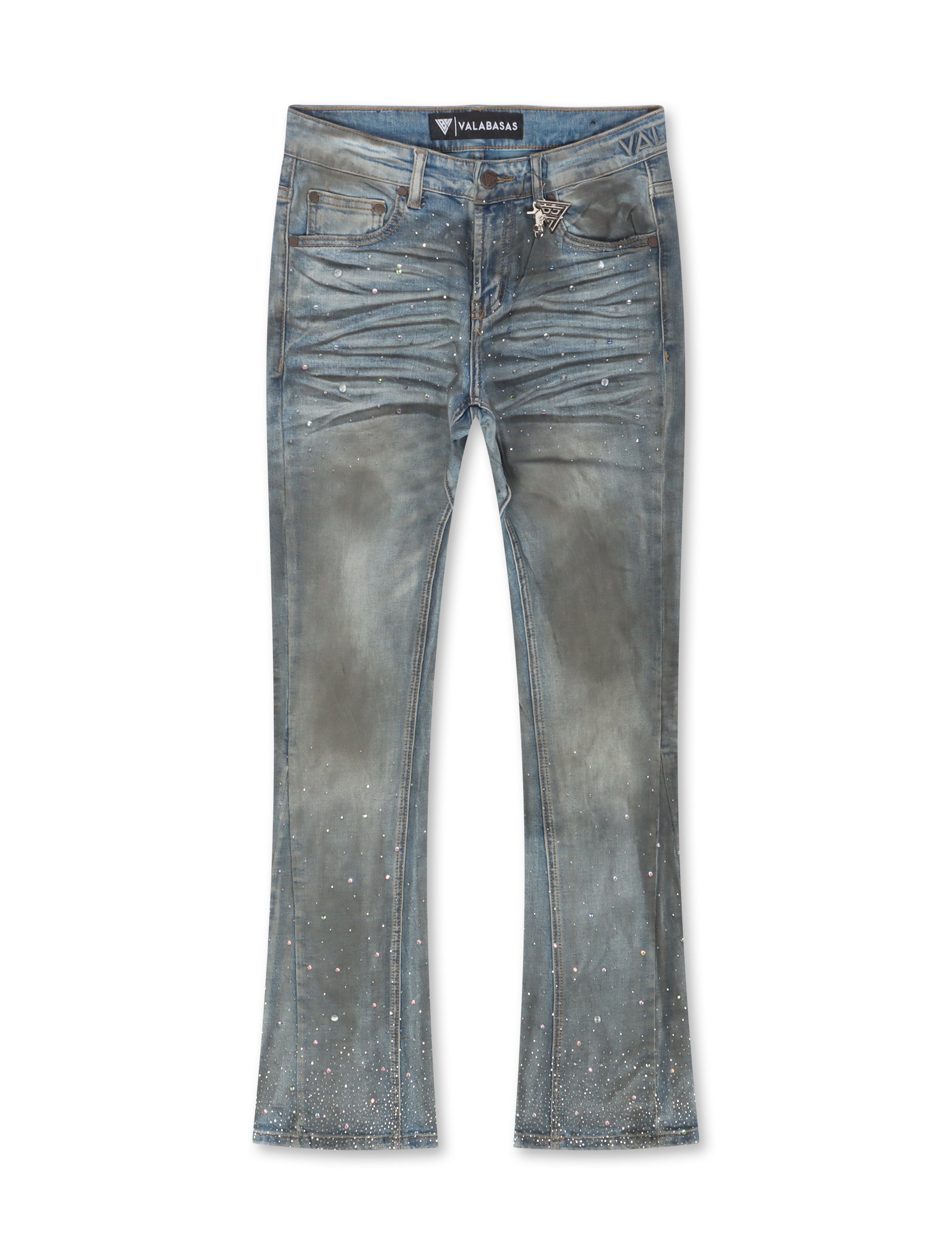 Valabasas Astonish Stacked Jeans – Dirty Blue