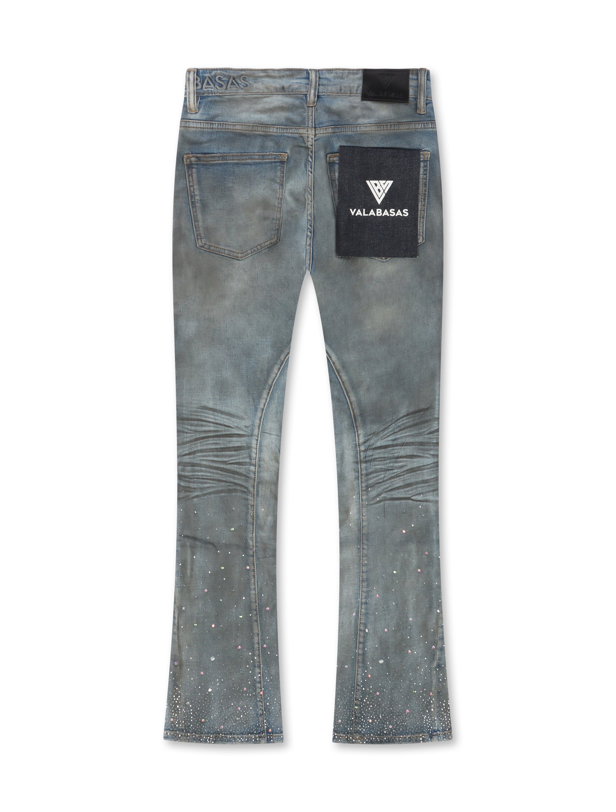 Valabasas Astonish Stacked Jeans – Dirty Blue