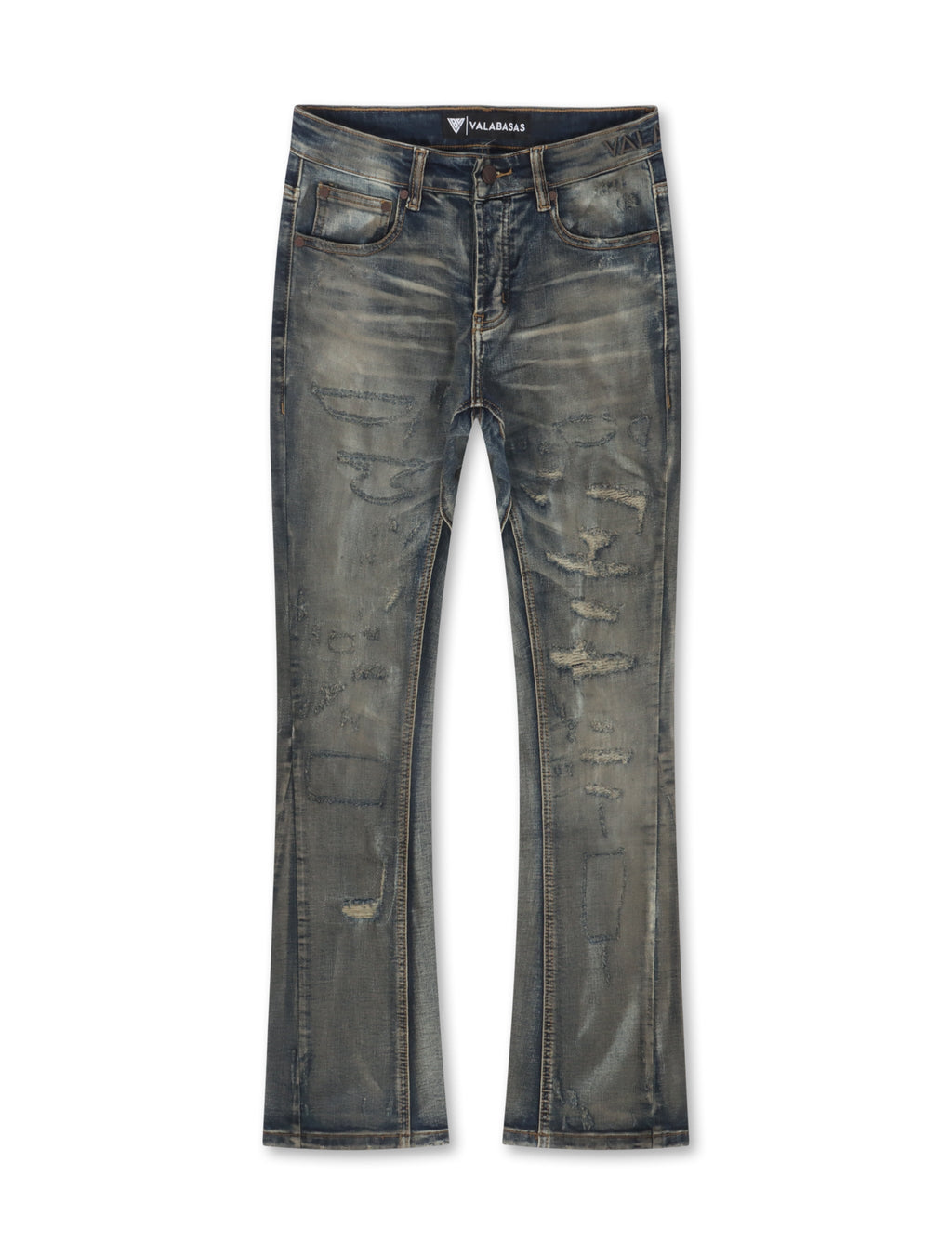 Valabasas Bald Stacked Jeans – Vintage Blue