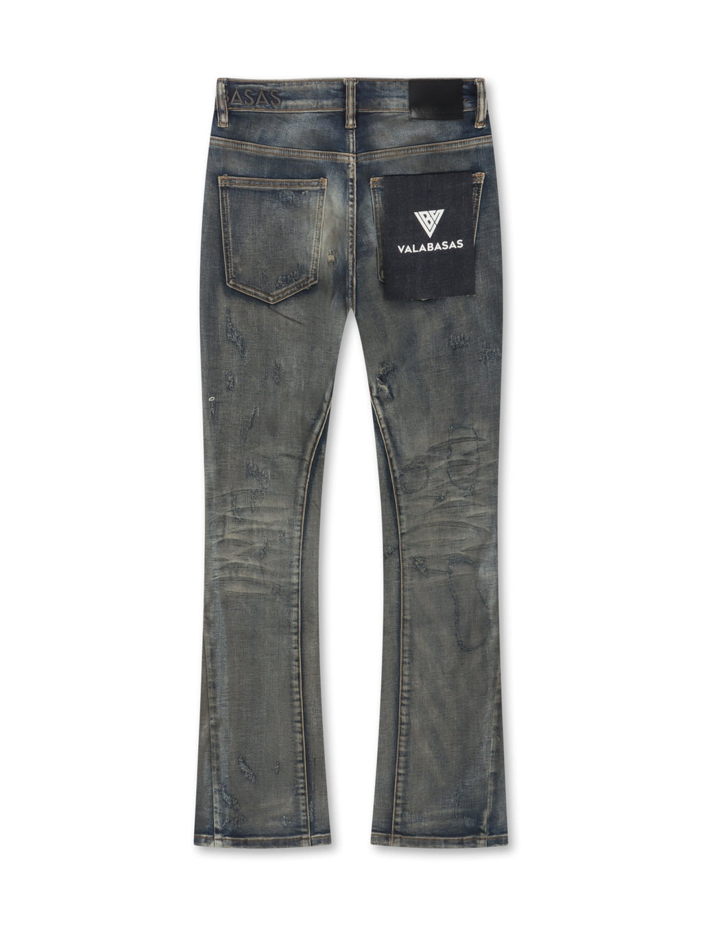 Valabasas Bald Stacked Jeans – Vintage Blue