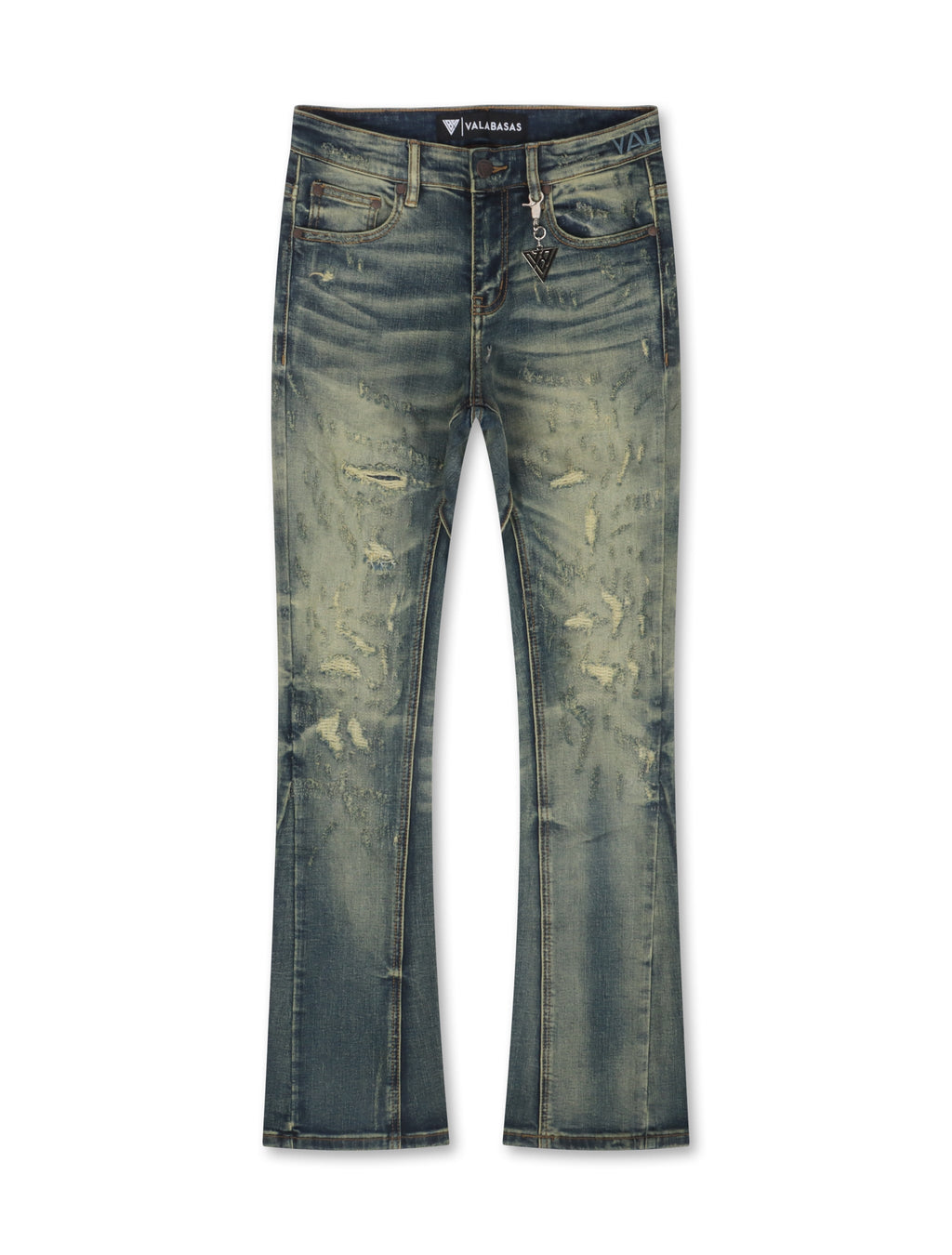 Valabasas Vin Stacked Jeans – Dark Vintage Blue