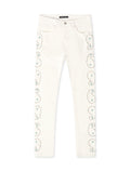 Embellish Onix Rhinestone Jeans – White