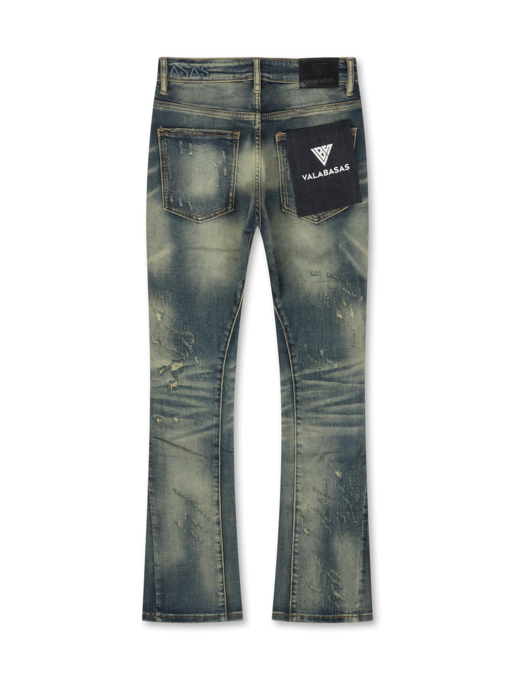 Valabasas Vin Stacked Jeans – Dark Vintage Blue