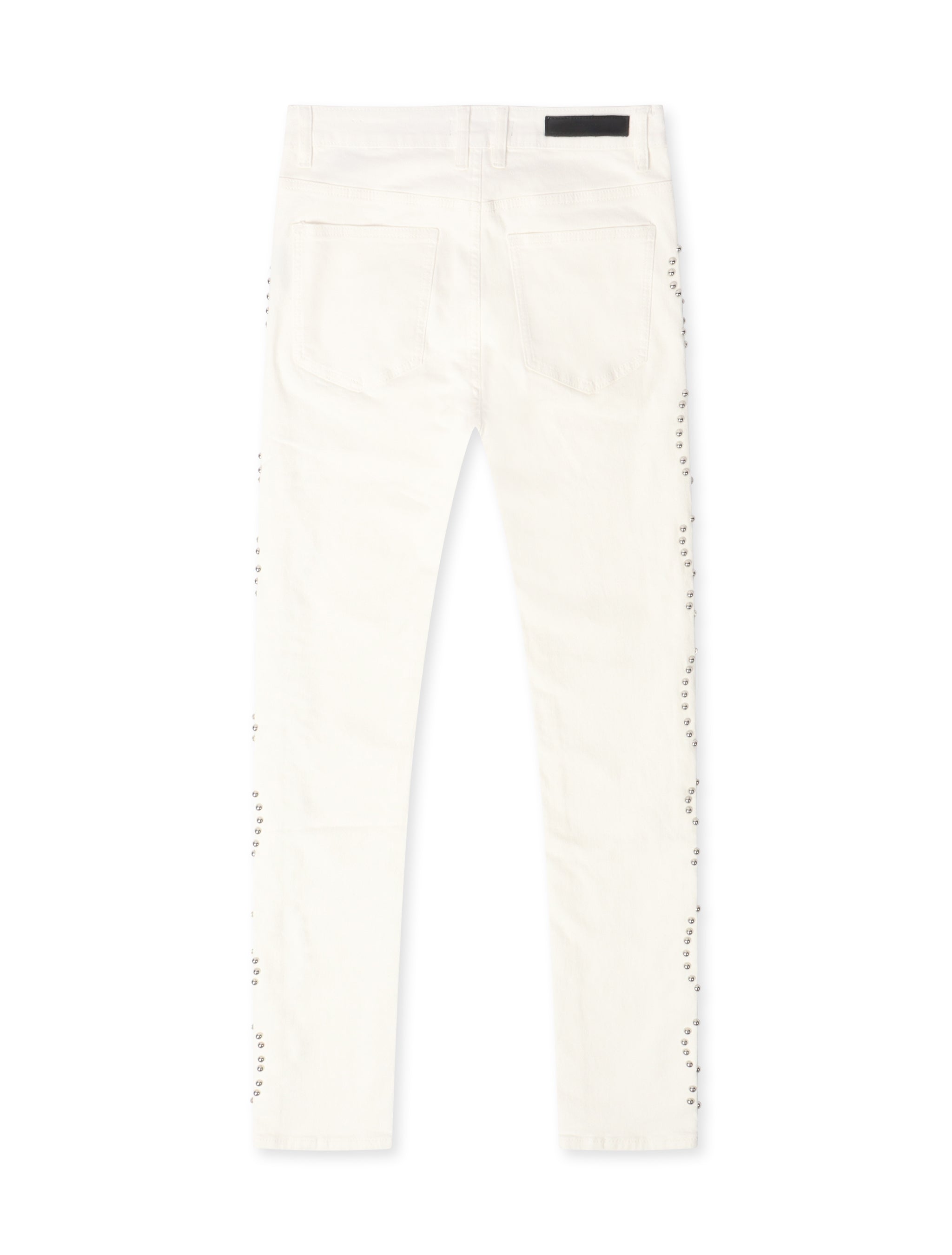 Embellish Onix Rhinestone Jeans – White