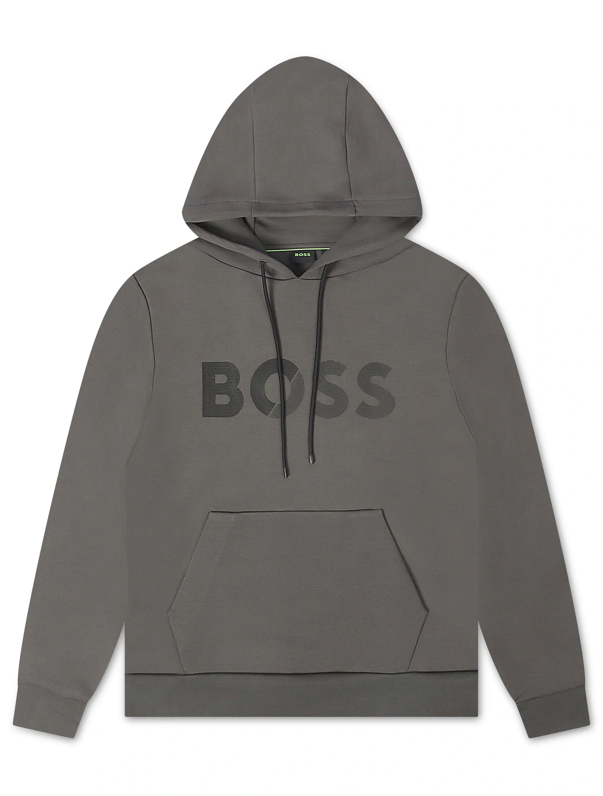 BOSS Soody Tape Logo Hoodie – Gray