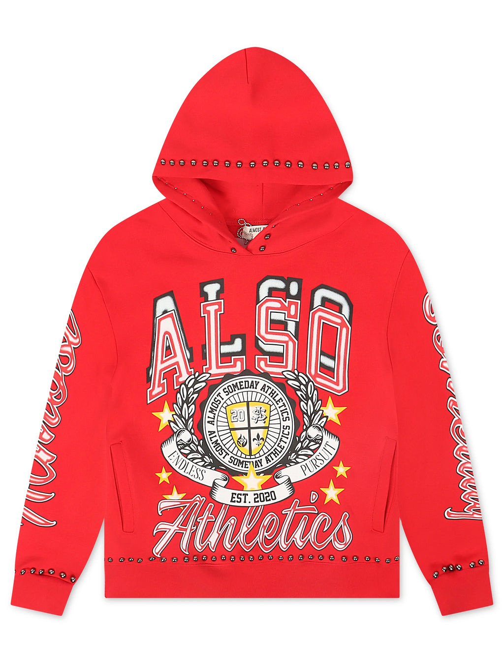 Almost Someday 'Also Athletics' Hoodie – Red