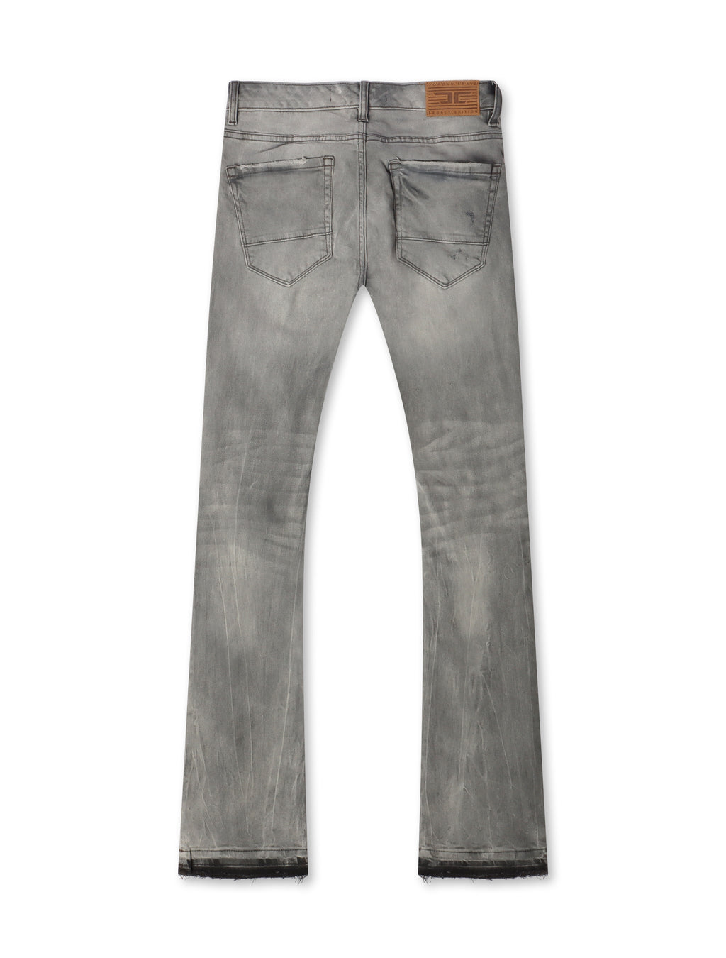 Jordan Craig Stacked Shredded Jeans – Smoked Gray