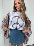 Peace and Love Kantha Styled Top