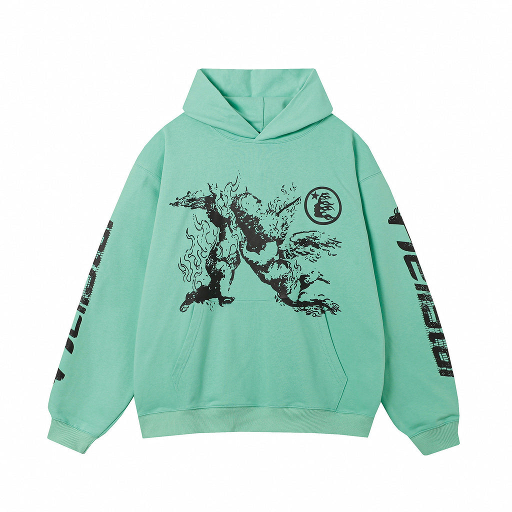 Unisex Oversized Streetwear Hoodie | Forest Green | S–XL
