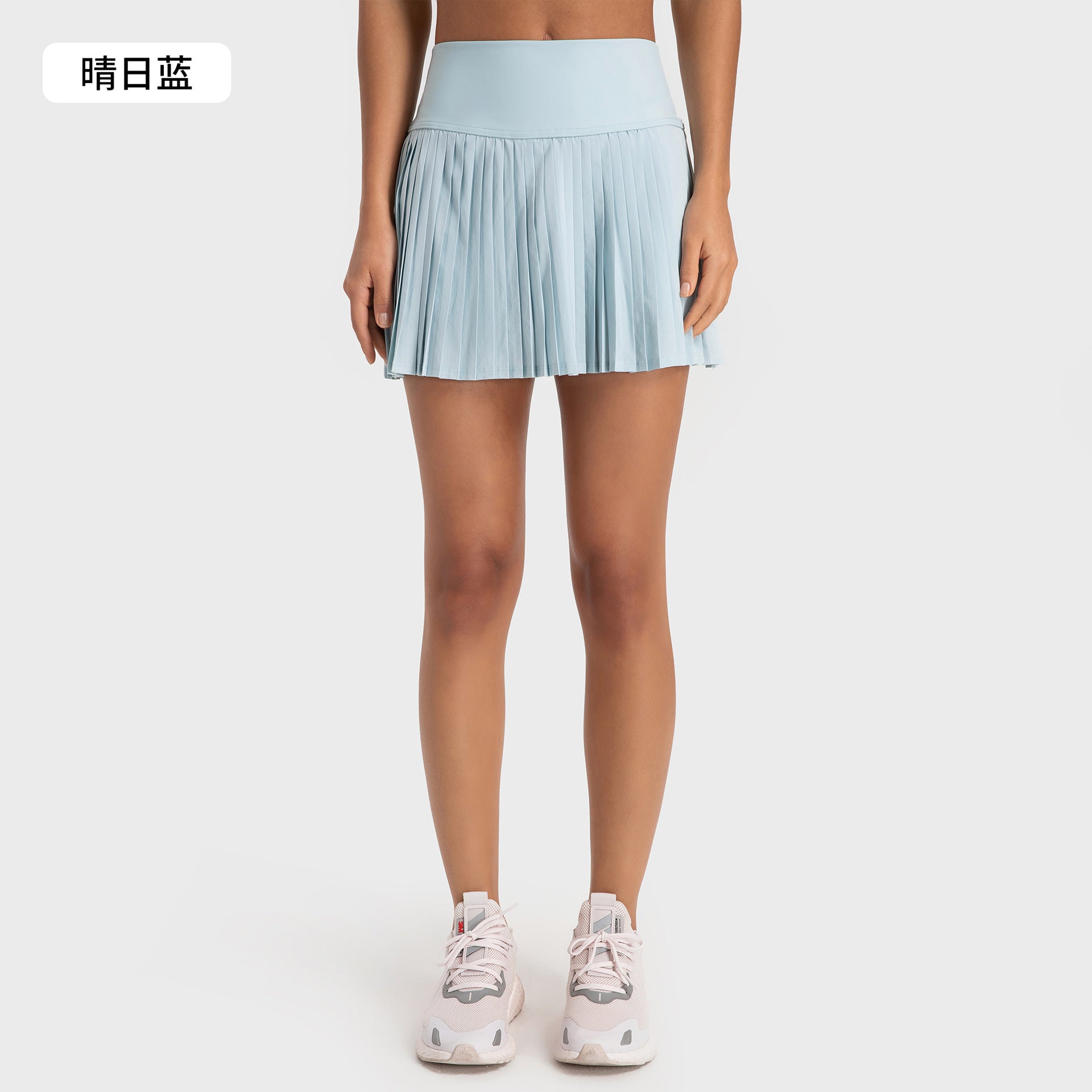 Women's High Waist Pleated Tennis Skirt with Pockets