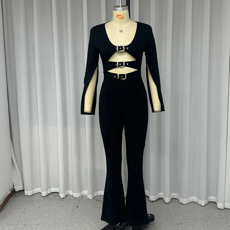 Women's Hollow-Out Mesh Perspective Jumpsuit | Sexy Bodysuit