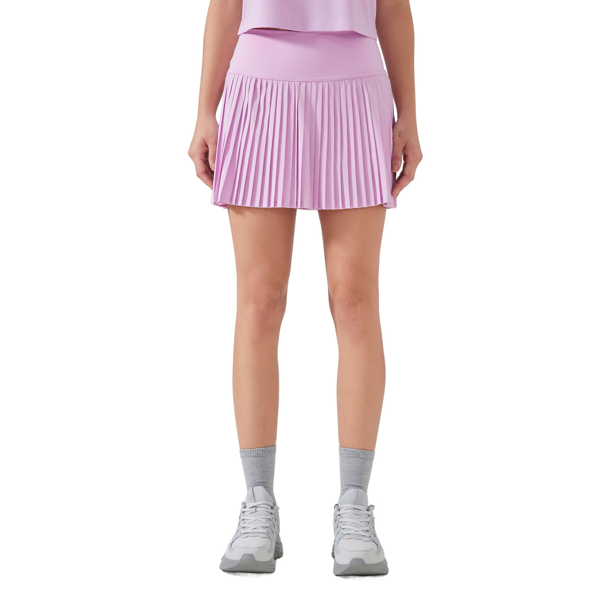 Women's High Waist Pleated Tennis Skirt with Pockets