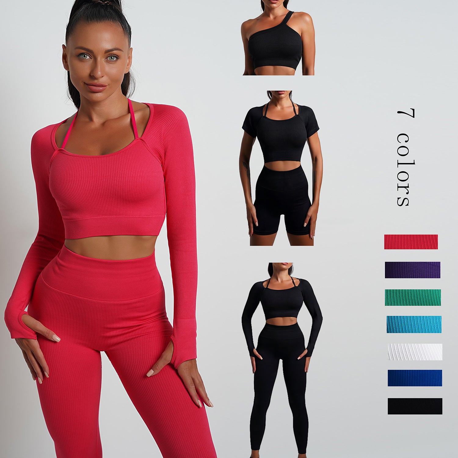 Women's High Waist Yoga Sports Shorts – Quick-Dry & Breathable | 7 Colors, Sizes S–L