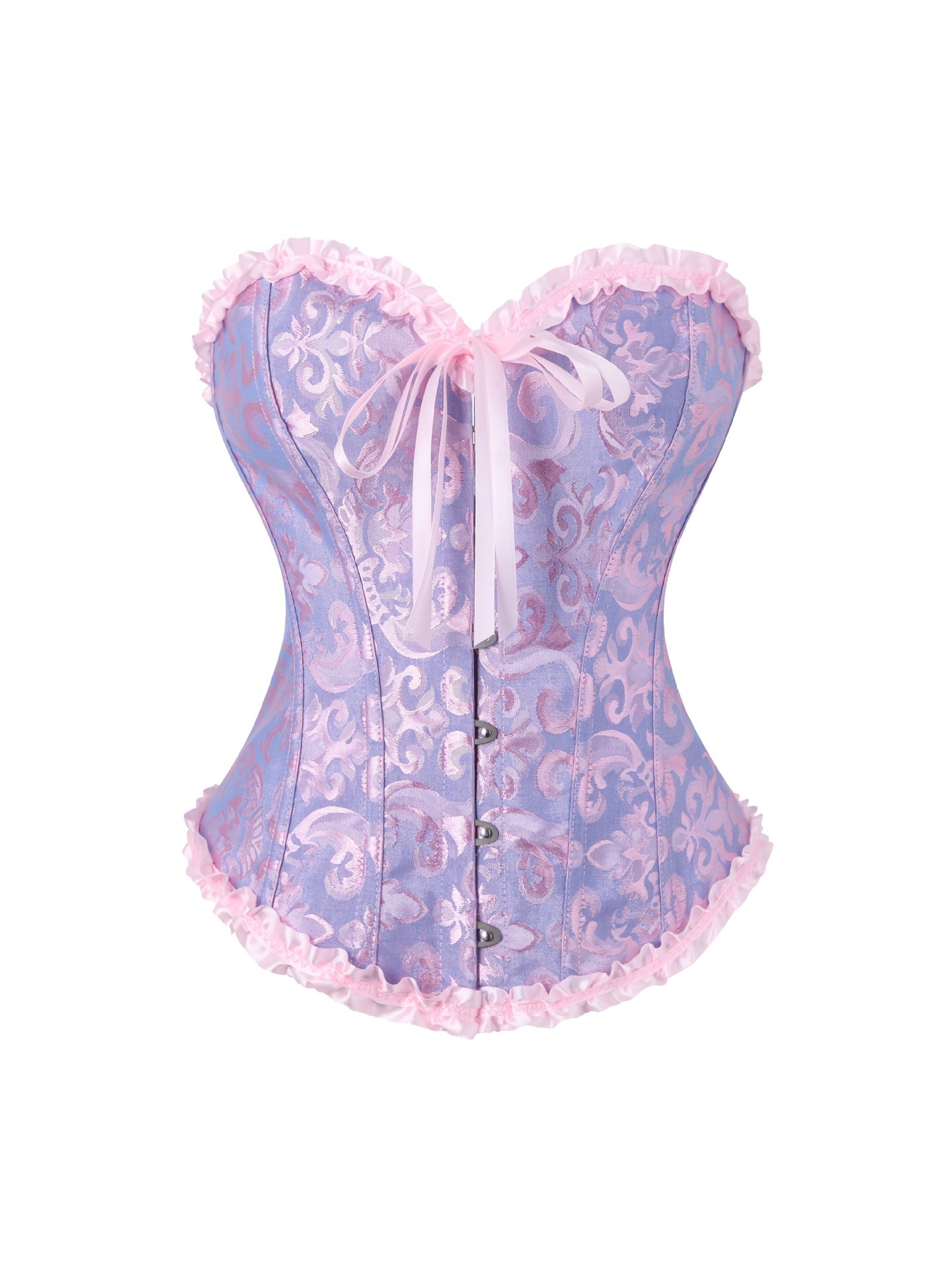 Women's Lace Fishbone Corset Top | Shaping & Gathering | 18 Colors, XS–6XL