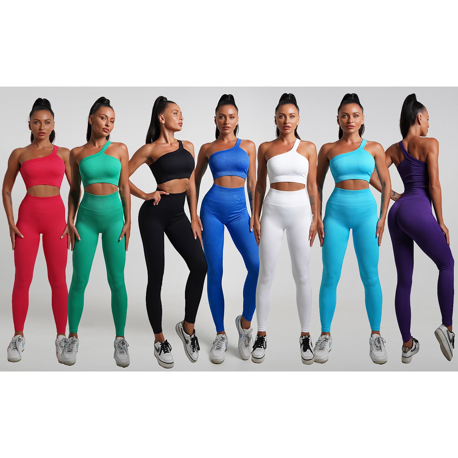 Women's High Waist Yoga Sports Shorts – Quick-Dry & Breathable | 7 Colors, Sizes S–L